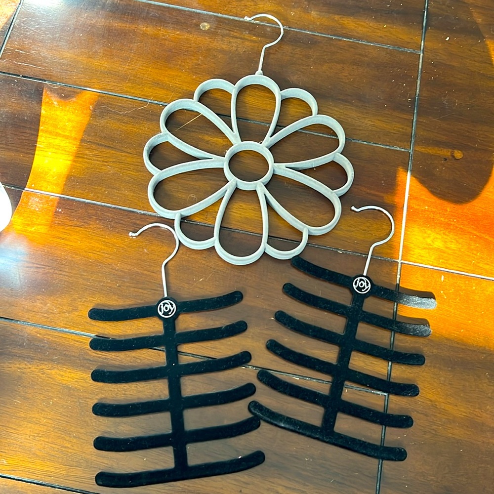 Joy Mangano Scarf Belt Hangers Lot of 3